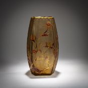 Emile Gallé, Nancy, Vase 'Chardons de Lorraine', um 1884