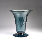 Daum Frères, Nancy, Vase 'Rubans et Bulles', um 1930