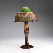 Daum Frères, Nancy, Tischleuchte 'Paysage', um 1910