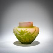 Etablissements Gallé, Nancy, Kleine Vase 'Chardons', 1908-20