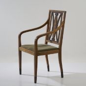 Bruno Paul, Armlehnstuhl für die Dritte Deutsche Kunstgewerbeausstellung, Dresden, 1906