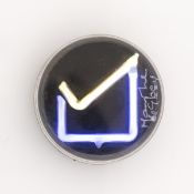 Marijke de Goey, Leuchtbrosche / Anhänger, 1990er Jahre.