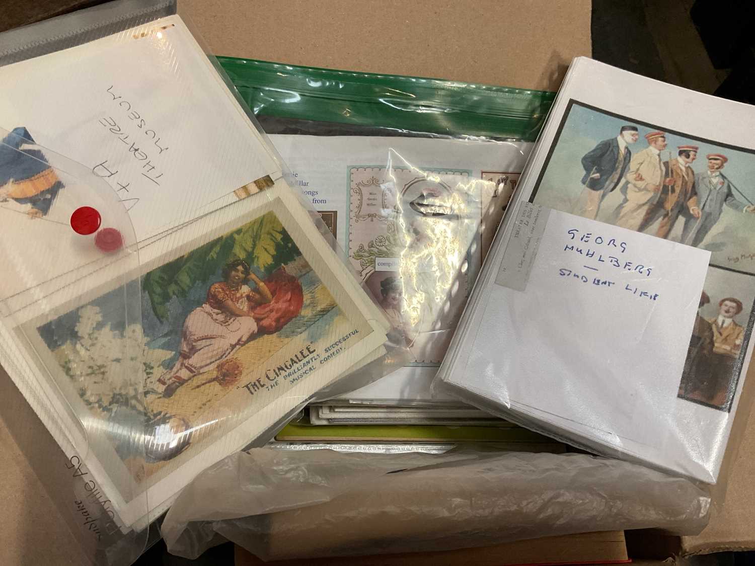 Four boxes of theatre memorabilia