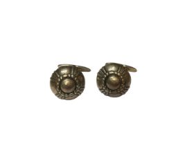 Georg Jensen Danish silver pair of cufflinks, no. 24