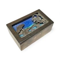 Anthony Paton Hawksley (1921-1991), contemporary silver and enamel rectangular box