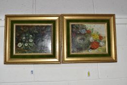 JOSEPH SUCH (ACTIVE 1866-1875) A FOREST FLOOR STILL LIFE STUDY, a birds nest lies beside Primroses