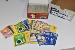 A BOX OF POKÉMON CARDS, to include Base Set Mewtwo 10/102, Jungle Flareon 3/64 and Team Rocket