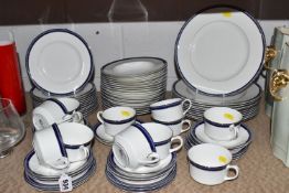 SEVENTY-SIX PIECES OF ROYAL WORCESTER 'AVALON' DINNER AND TEA WARES comprising eleven dinner