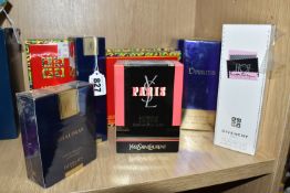 A COLLECTION OF BOXED PERFUMES, ETC, comprising Guerlain 'Shalimar' eau de toilette 50ml and