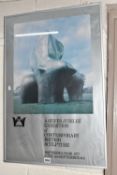 HENRY MOORE (1898-1986) A SIGNED EXHIBITION POSTER, the poster is titled 'A Silver Jubilee
