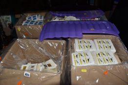 FOUR BOXES OF 'CINDERELLA/LOCAL' STAMPS to include thousands of Nagaland, Staffa Scotland, St Kilda,