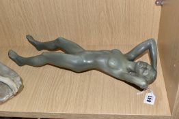 NEIL DALRYMPLE (BRITISH CONTEMPORARY) LYING FEMALE NUDE, marked 'ND 1993' to the reverse of the