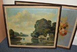 THREE MID 20TH CENTURY DECORATIVE PICTURES, comprising a Geoffrey R. Herickx