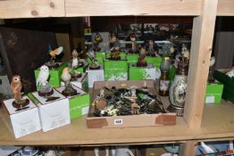 BIRD FIGURES BY THE BRITISH BIRDS COLLECTION, nineteen figures comprising, blue tit, blackbird,