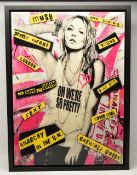 MR SLY (BRITISH CONTEMPORARY) 'CATWALK QUEEN', a limited edition mixed media print on board