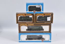 FIVE BOXED OO GAUGE G.W.R. TANK LOCOMOTIVES, Airfix class 14XX Tank No.1466 (54152), 2 x Mainline