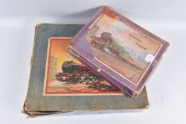 TWO BOXED HORNBY TRAINS O GAUGE SETS,