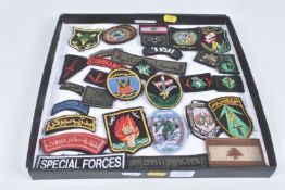 SMALL SELECTION OF MILITARY PATCHES FROM MIDDLE EAST UNITS, mostly in Arabic