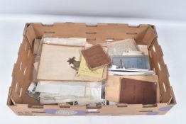 TWO WWII MEDALS AND A COLLECTION OF PAYBOOKS, photographs, letters and assorted ephemera from both