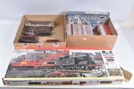 A BOXED HORNBY RAILWAYS OO GAUGE PERMANENT WAY TRAIN SET, No.R1029, comprising class N2 tank