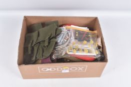 BRITISH ARMY OFFICERS CAP, WITH LOYAL REGIMENTAL BADGE AFFIXED, GOOD CONDITION, Red Vietnamese