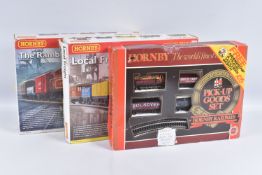 THREE BOXED HORNBY RAILWAYS OO GAUGE TRAIN SETS, The Rambler, No.R1035, Local Freight, No.R1085