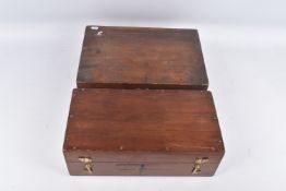 A TELESCOPIC PLANE IN ITS ORIGINAL WOODEN CASE, there is a second fitted wooden box with a set of