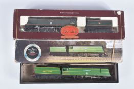 THREE BOXED HORNBY OO GAUGE BATTLE OF BRITAIN CLASS LOCOMOTIVES, 'Spitfire' No.21C166 (R374) and '