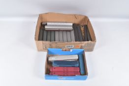 A QUANTITY OF UNBOXED ASSORTED HO GAUGE LOCOMOTIVES AND PASSENGER ROLLING STOCK, four locomotives