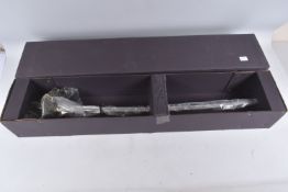 A MODERN COPY OF A BASKET HILT SWORD, these are produced in India and still has its labels