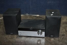 A SONY CMT-SBT100B HI FI with matching speakers (correct speaker cables not supplied) (PAT pass
