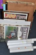A COLLECTION OF MOTORING RELATED EPHEMERA ETC, to include five Triumph motorcycle workshop