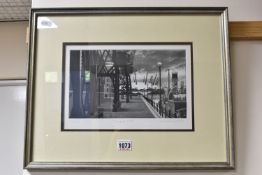 ANTHONY DYSON (BRITISH 1931-2023) 'TOWARDS 2000', an etching depicting the Millennium Dome viewed