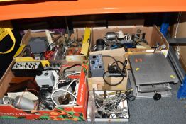 FOUR BOXES AND LOOSE ASSORTED SCIENTIFIC TOOLS AND EQUIPMENT, to include a Philips Colour CCD