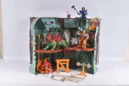 A BOXED MATTEL MASTERS OF THE UNIVERSE CASTLE GRAYSKULL FORTRESS OF MYSTERY AND POWER PLAY SET,