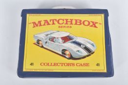 A MATCHBOX SERIES COLLECTORS CASE, containing 48 unboxed playworn Matchbox (24 regular wheels & 24