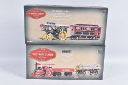 TWO BOXED 1:50 SCALE LIMITED EDITION CORGI VINTAGE GLORY OF STEAM TRACTOR AND TRAILERS, to include a