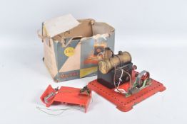 A BOXED MAMOD LIVE STEAM ENGINE, No.S.E.1., not tested, playworn condition, with paint loss, surface