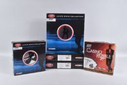 FIVE BOXED CORGI 007 JAMES BOND COLLECTION MODELS, to include a Canister 4 piece gift set. set no.