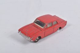 AN UNBOXED DINKY TOYS FORD CONSUL CORSAIR, No.130, rarer version with Chauffer figure, red body, off