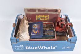 A QUANTITY OF ASSORTED MECCANO, playworn condition, mainly red and green era, to include Boiler,