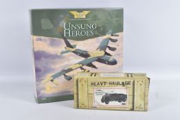TWO BOXED CORGI MILITARY MODELS, a 1:50 scale Heavy Haulage Scammell Constructor Parker Bent,