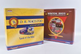 TWO BOXED LIMITED EDITION CORGI 1:50 SCALE DIECAST TRANSPORT TRUCK SETS, to include a Benton Bros