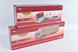 TWO BOXED 1:50 SCALE DIECAST CORGI LIMITED EDITION HAULERIS OF RENOWN HAULAGE TRANSPORT TRUCK