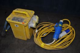 A 110V TRANSFORMER BOX, with extension cable, untested