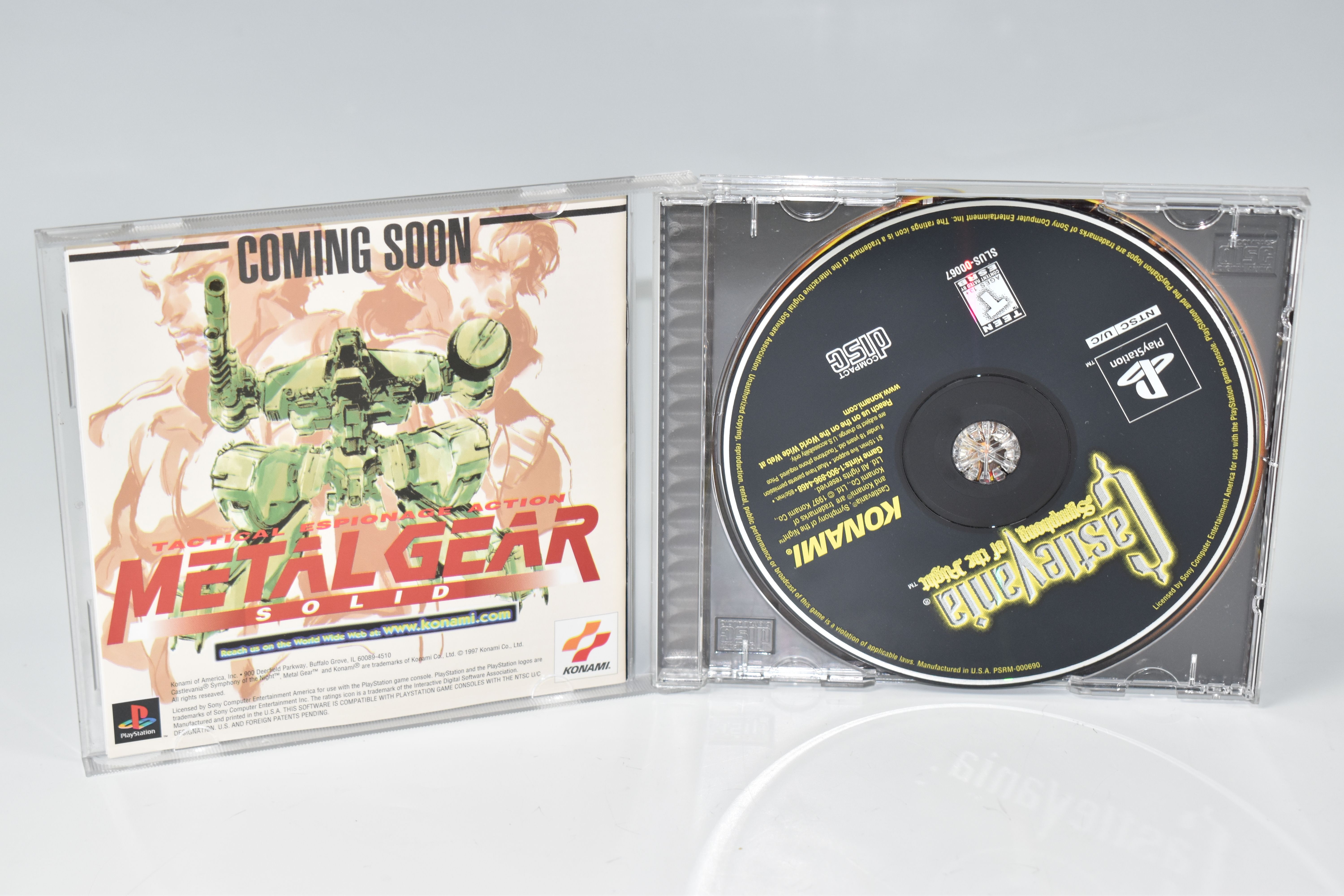 CASTLEVANIA SYMPHONY OF THE NIGHT PLAYSTATION VIDEO GAME, NTSC version, game is complete, tested and - Image 3 of 3