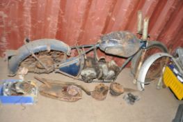 A 1950 ROYAL ENFIELD MODEL G MOTORCYCLE FOR RESTORATION with a 350cc petrol engine, matching