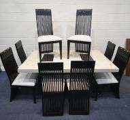 IN THE MANNER OF ALFRANK DESIGNS, FOR BARKER AND STONEHOUSE, A RECTANGULAR RESIN AND LACQUERED