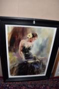 ANNA RAZUMOVSKAYA (RUSSIA 1967) 'PALE BEAUTY', a signed limited edition print on board depicting a