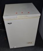 A BUSH CHEST FREEZER width 57cm, depth 53cm, height 86cm (PAT pass and working at -24 degrees)